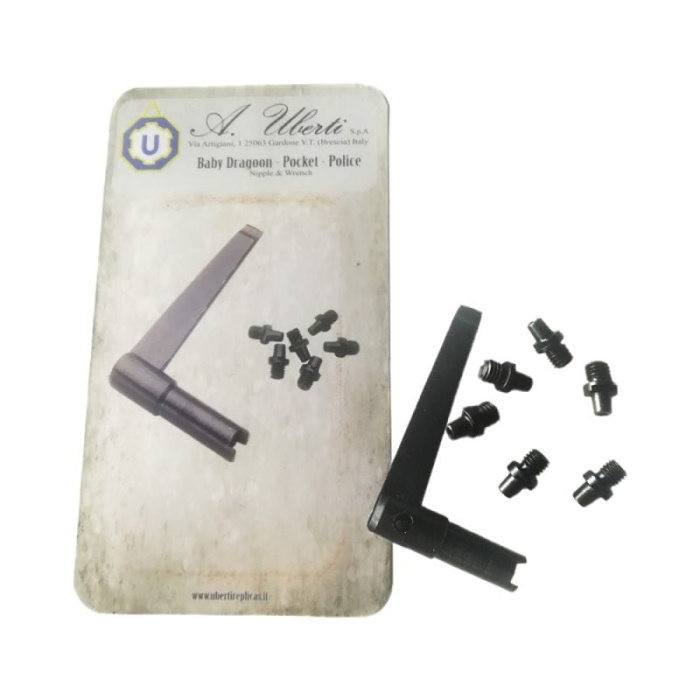 Zestaw klucz i kominki Uberti - do rewolwerów czarnoprochowych